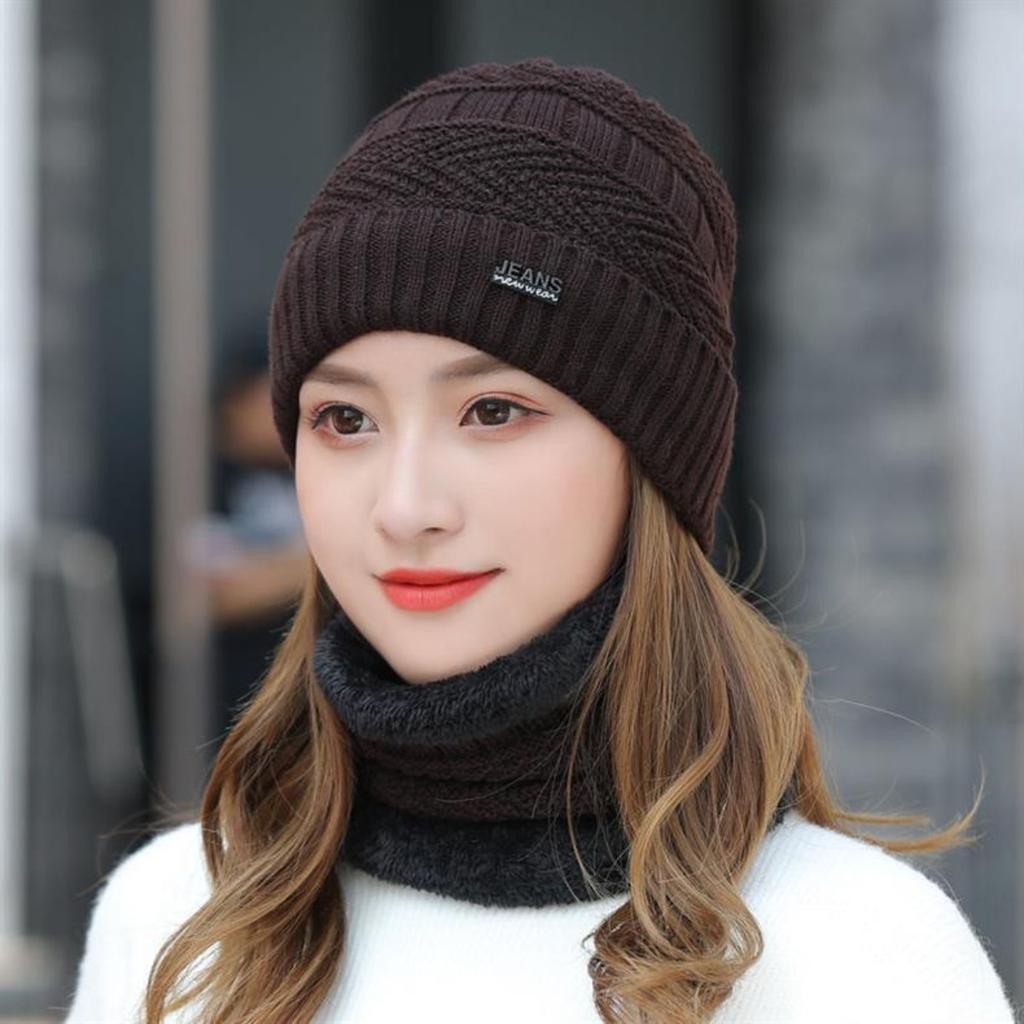 Cycling Hat, Outdoor Hat, Plush Hat, Woolen Hat, Thermal Hat, Ear Protection Hat, Scarf, Two-piece Set