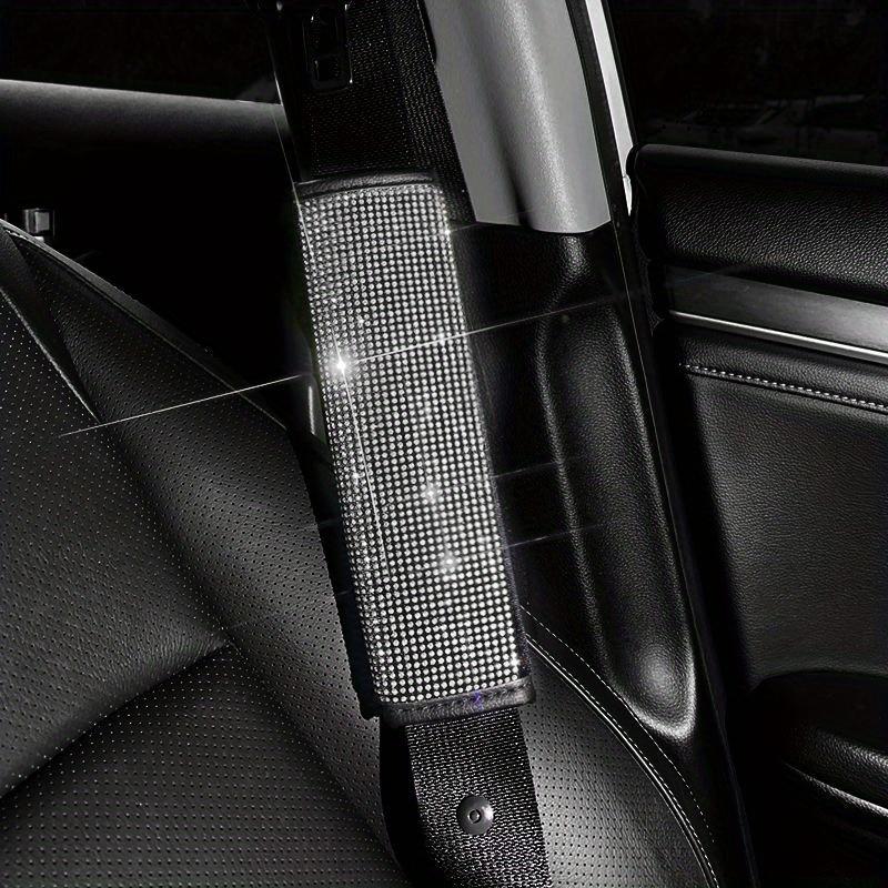 1Pcs Bling Car Seat Belt Ornament Rhinestone Shoulder Pads Shoulder Protector Pad Cover Cushion Car Accessories for Women