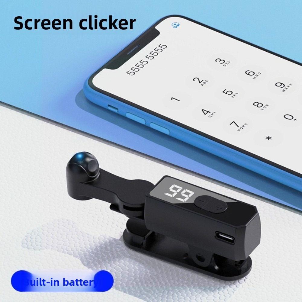 Portable Fast Click Auto Screen Clicker 107 Gears USB Mobile Phone Screen Clicker Physical Mini Finger Clicking Device for Phone