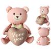 3D Matte Standing Bear Foil Balloons Assembling Boy Girl Baby Bear Ball Wedding Birthday Party Decor Baby Shower Gifts Supplies