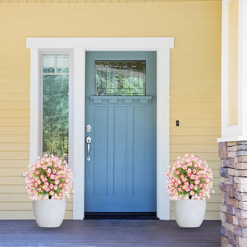 Garden Yard Stake Ground Simulation Greenery Faux Flower Decoration