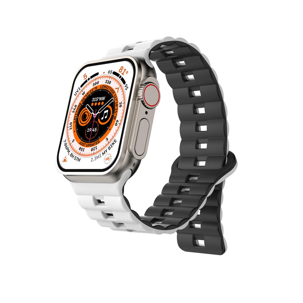 Silicone Strap For Apple Watch Ultra 2 1 49mm Series 9 8 7 45mm 44mm 42mm 38mm 40mm Sports Band For iWatch 6 5 4 3 Se Bracelet Accessories