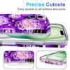 For iPhone 16 Plus Magnetic Case Wave Edge Glitter TPU Phone Back Cover
