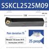 75° CNC Tool Holder for External Turning Insert - SSKCR1616H09 & SSKCL2020K09