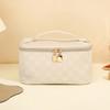 Cosmetic bag women's large-capacity high-end checkerboard storage bag waterproof portable travel portable cosmetic case