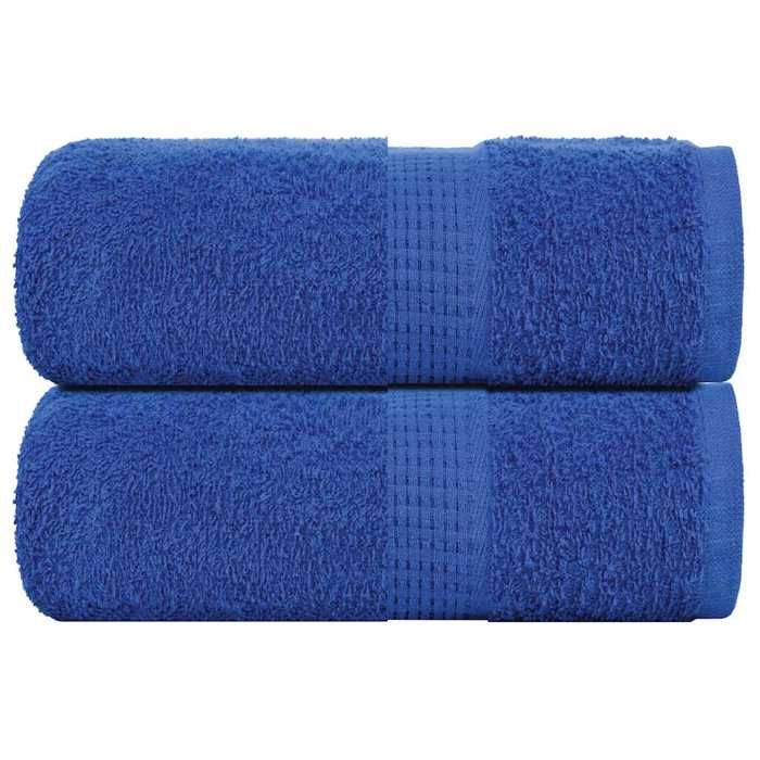 VidaXL Guest Towels 2 Pcs Blue 30x50 Cm 360 G/m² 100% Cotton, Towel, Face Towel, Set of Towels 136707