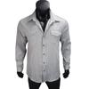 Men Vintage Wash Denim Shirt Casual Long Sleeve Button Up Pocket Top