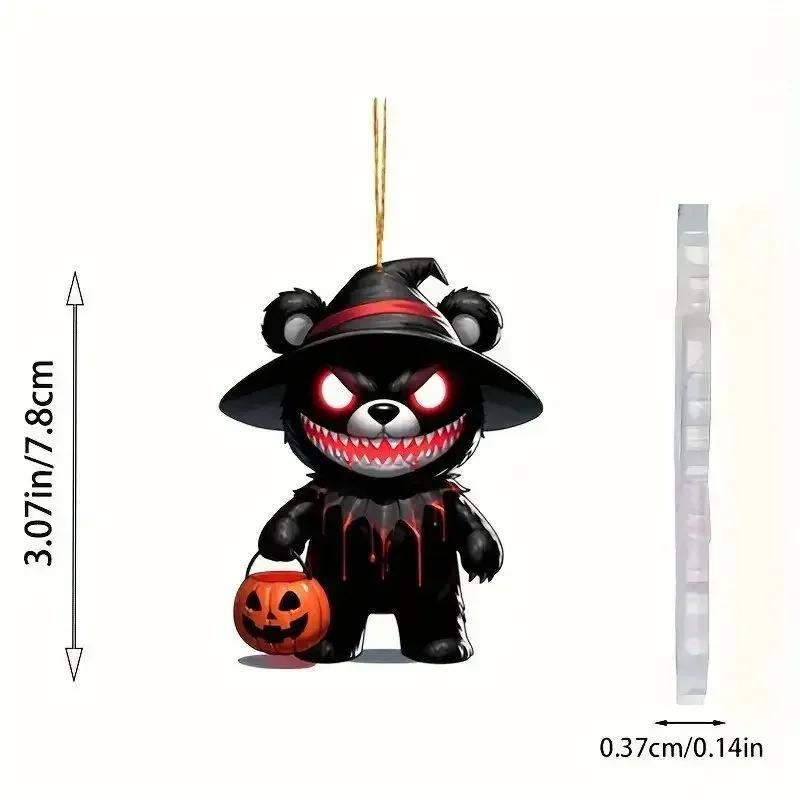 NEW Car Bear Ornament Realistic Cat-shaped Pendant Rearview Mirror Hanging Decor for Car Easy To Hang Chain Accessories