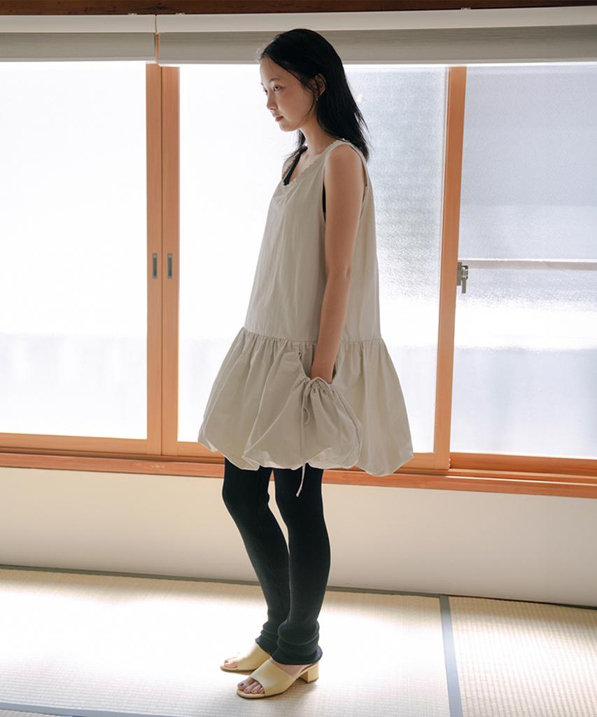 Selliteiljeu Balloon Mini Dress_Light Gray