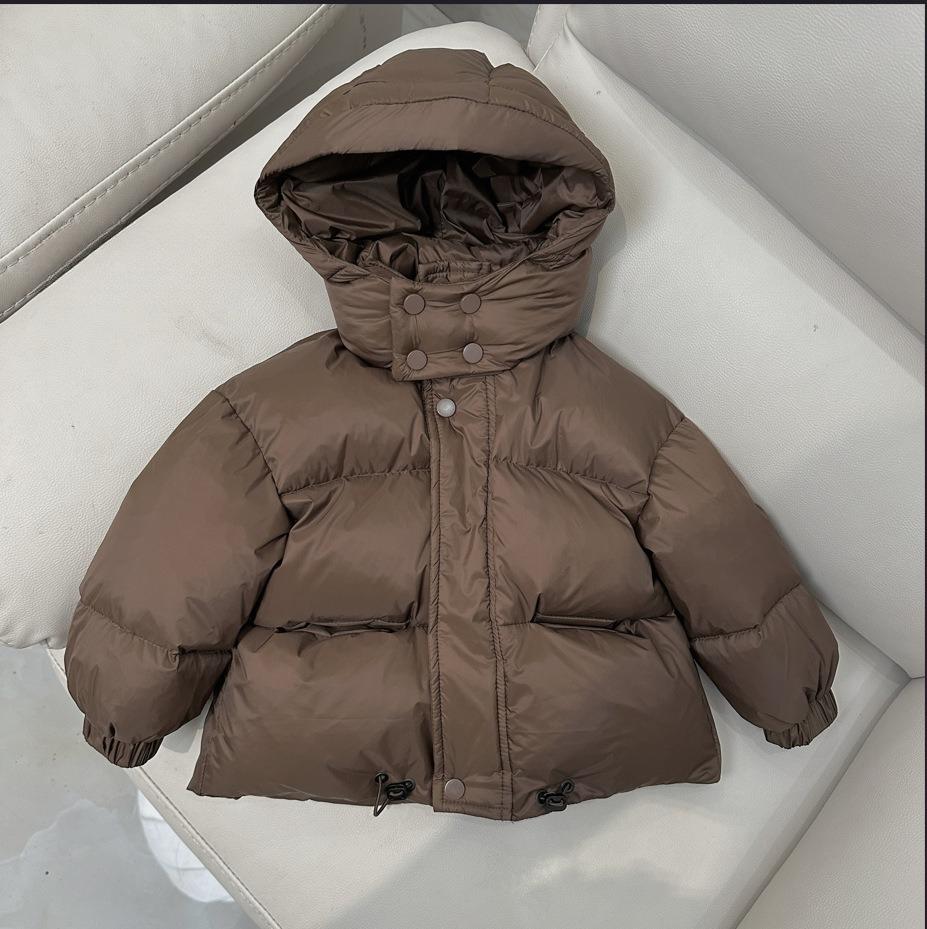 Childrens Cotton Jacket Autumn and Winter Fashion Warm and All-match Fashionable and Casual Hooded Cotton Jacket