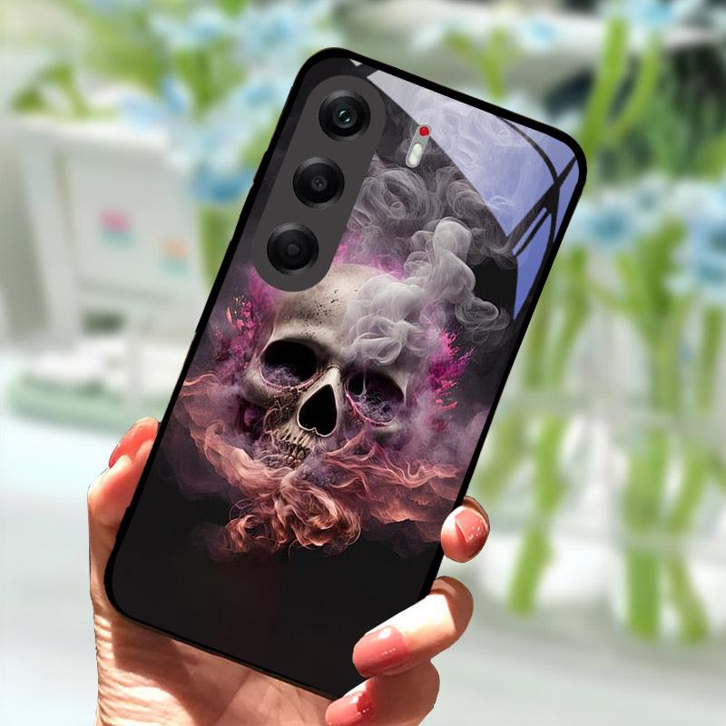 Phone Cover For Tecno Camon40 40Pro 4G Fashion Tempered Glass Anti Drop Protection Shell For Tecno Camon 40 Pro Case CM6 Funda