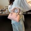 Nischen-Tasche Damen 2025 neu tragbare Bowlingtasche, High-End-Feeling Schulter-Crossbody-Kissen-Tasche mit großem Fassungsvermögen