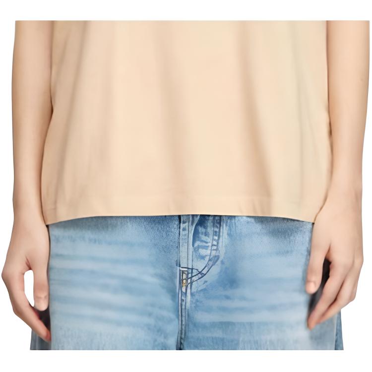 Diesel Solid Color Round Neck Pullover Short Sleeve T-Shirt Women Tops A203990JMBB7AW