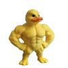 Creative Muscle Duck Statue: Home Entrance & Desktop Ornament with Label