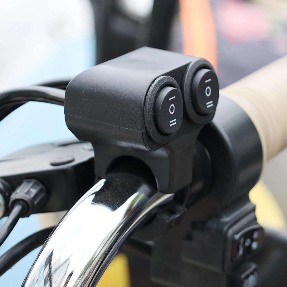 LED Compatible Light Control Button Aluminum Alloy Motorcycle Switch  Spotlight Operation