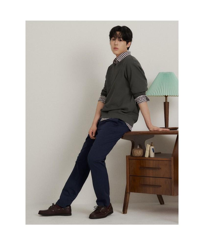 Binpolmen [Essential] Summer Standard Fit Chino Pants Navy
