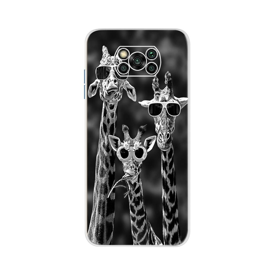 For Xiaomi Poco X3 Pro Back Cover 6.67" Cute Cat Patterns Transparent Bumper Cover For Xiaomi POCOX3 Pro POCO X 3 Cover Fundas