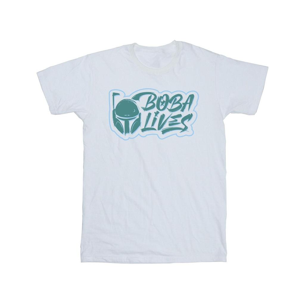 Star Wars Mens The Book Of Boba Fett Lives Chest T-Shirt