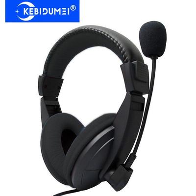 3,5-mm-Kabelkopfhörer mit Mikrofon, einziehbarer Kopfbügel, Gaming-Headset, Surround-Stereo-Kopfhörer für PC, Computer, Laptop, Telefon