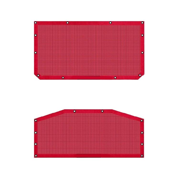 

Breathable Sun Shade Top Accessory For 4 Door Front & Rear Blocking and Dust Protections Reduces Cabin Noise червоний