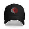 Spider Web Embroidered Black Baseball Cap with Red and White Design Classic Adjustable Hat for Unisex and Women