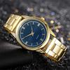 Zakelijk casual herenhorloge van roestvrij staal met mesh-riem en quartz horloge met eenvoudige wijzerplaat