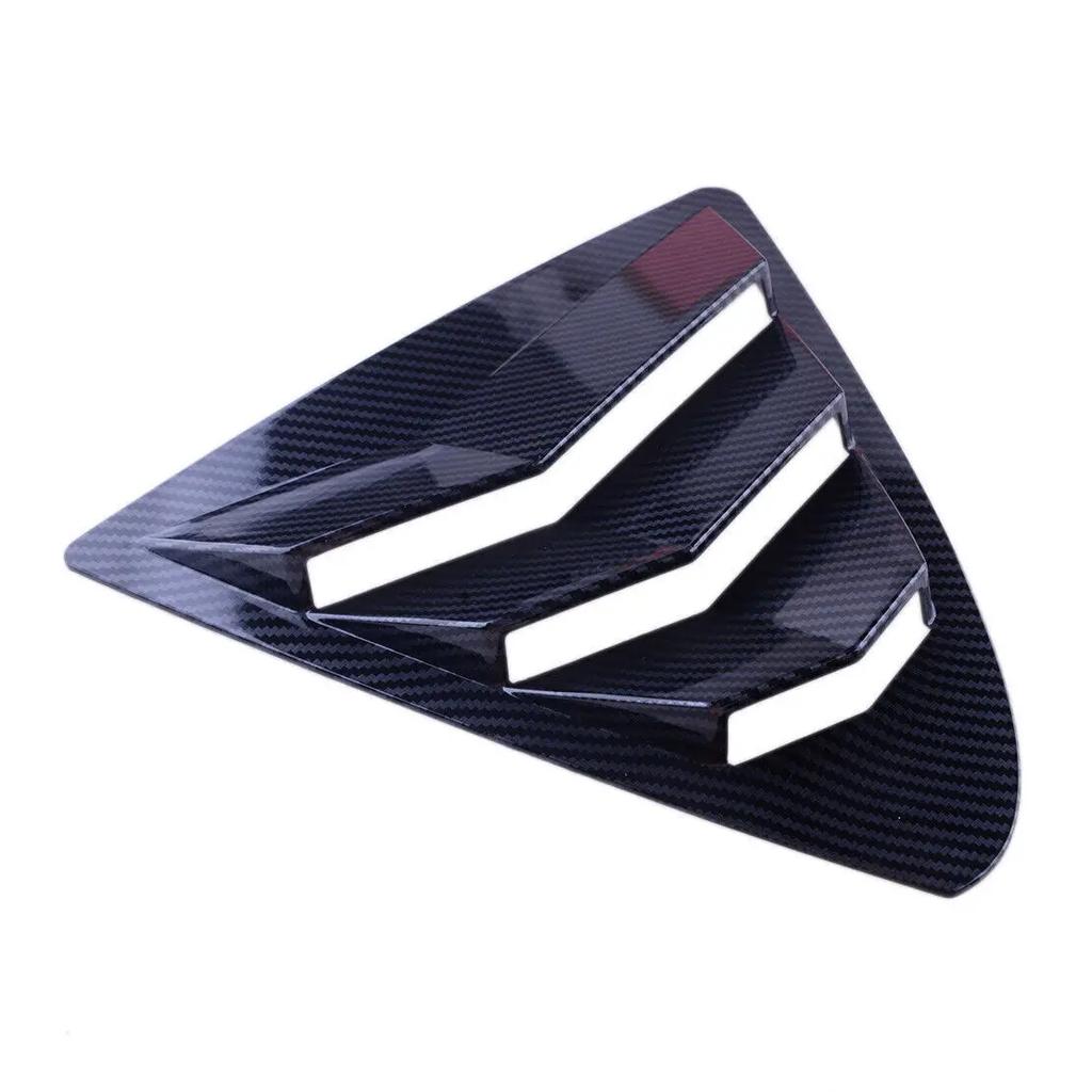 For Lexus IS300 IS250 200t 2013-2019 Car Rear Louver Window Side Shutter Cover Trim Sticker Vent Scoop ABS Carbon Fiber Auto