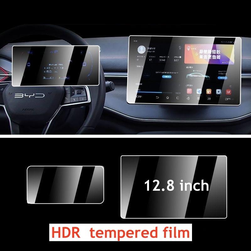 

For BYD KING SEAL 5 DMi CHAZOR 2024 2025 Tempered Screen Protector Film GPS Navigation Dashboard Accessories HDR film 2pcs