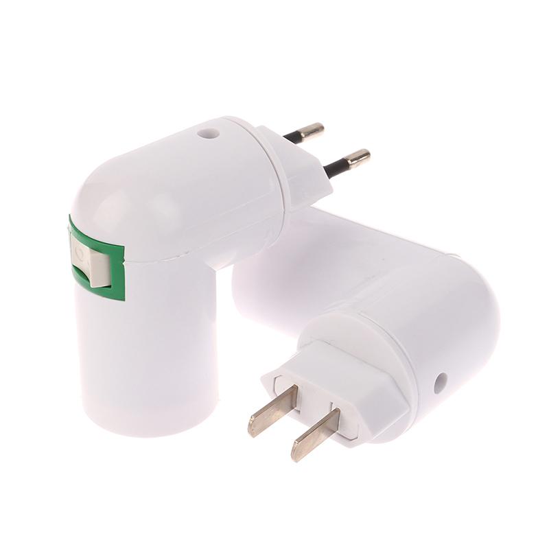 1Pc E27 Socket Lamp Bulb Adapter 360 Degrees Adjustable Light Bases Lamp Holder Converter Light Bulb Adapter Eu Us Plug