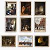 Las Meninas/Little Street In Delft/Milkmaid Poster Dark Canvas Painting Vintage Baroque Wall Art Picture Office Home Decor
