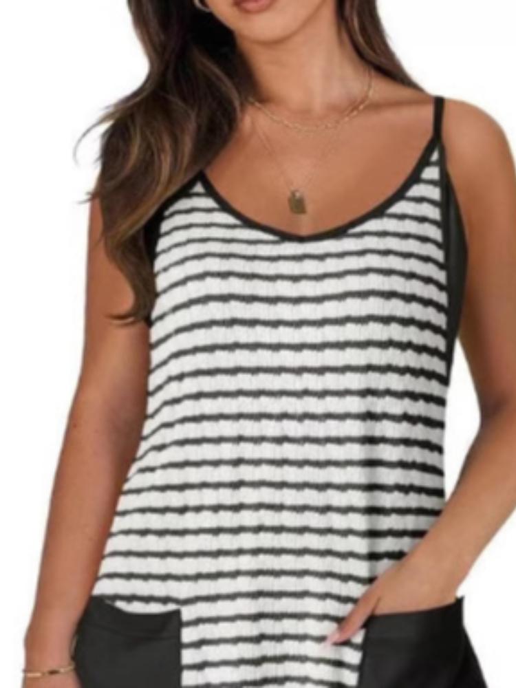 Summer women's printed camisole top jumpsuit shorts jumpsuit casual set