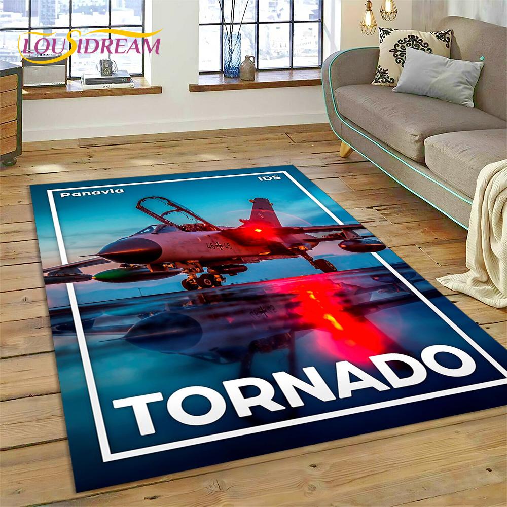 3D Flygvapnets Jaktplan Spitfire Flygplan Matta för Hem Vardagsrum Sovrum Soffa Dörrmatta Dekor, Barnområdesmatta Halkfri Matta