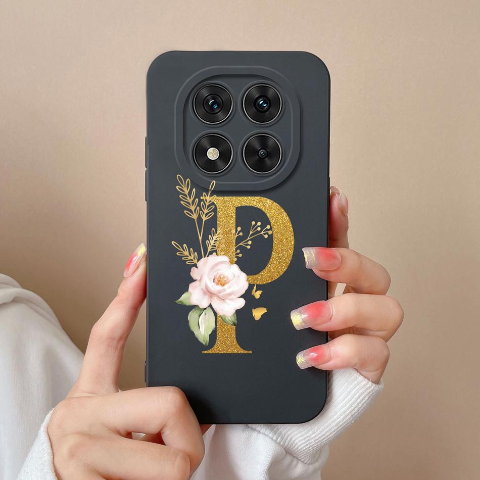 Case For Redmi Note 14 Pro Plus Simple Letter Soft Liquid Silicone Shockproof Phone Cover For Redmi Note14 14Pro 4G 5G Fundas