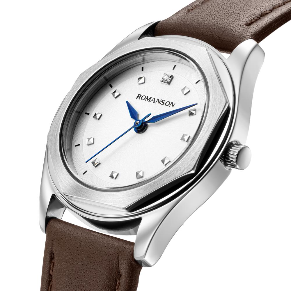 Lomanson Romance Octagon 30 White Leather Watch Rwtlll5Bf010Whwh0