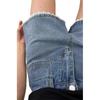Damen Übergröße Hohe Taille Spitze Besatz Jeansshorts - Schlankmachende A-Linie Weiter Bein Sommer Heißhosen
