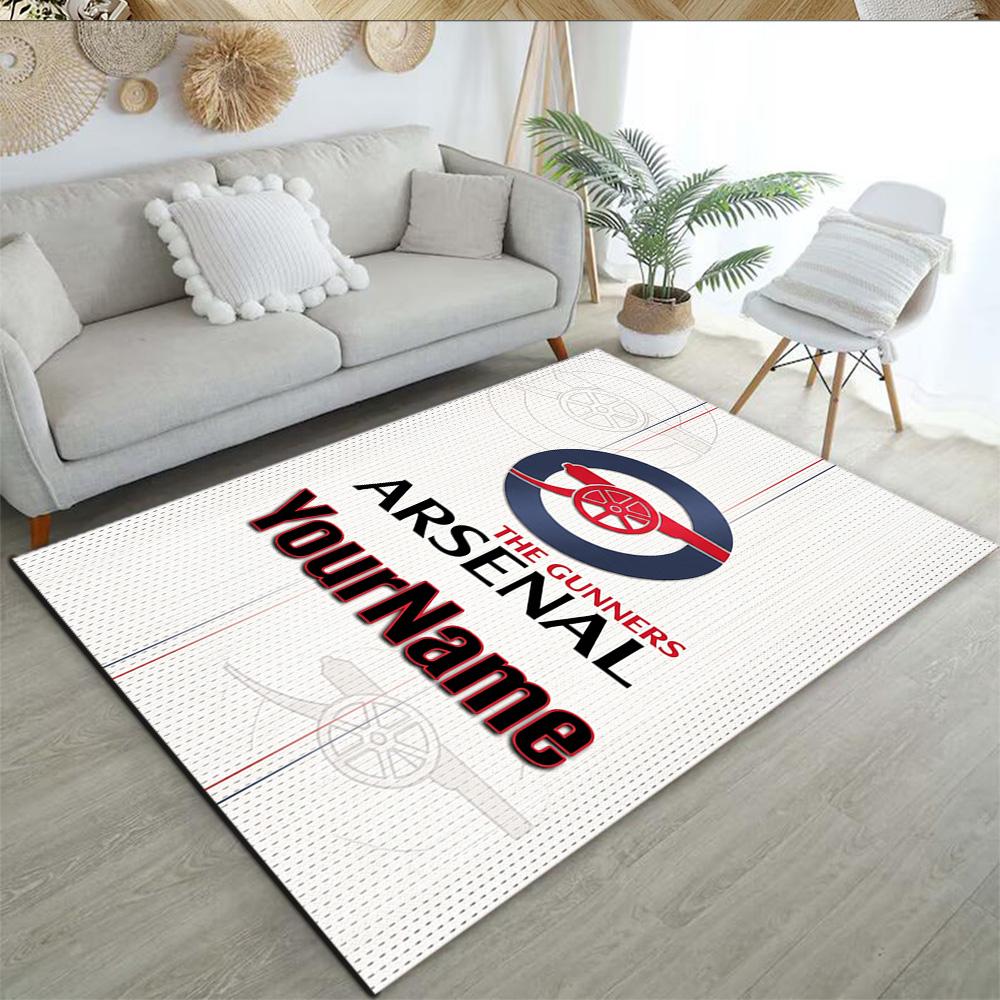Arsenal Customize Text Carpet Suitable for Bedrooms Foyer Dining Room Study room Antislip Carpet Office home decor Best for Christmas