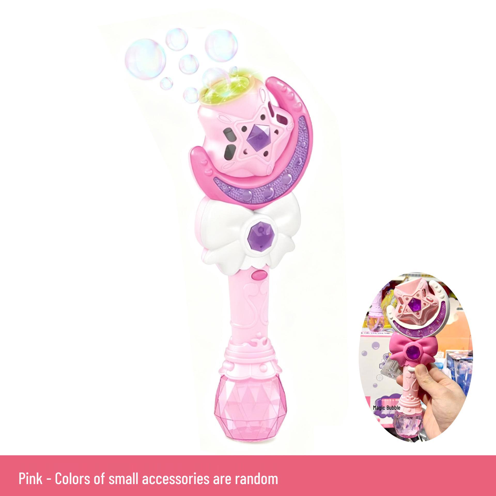 

Princess Bubble Wand Handheld Multi-hole Bubble Blower with Lights - Children s Toy