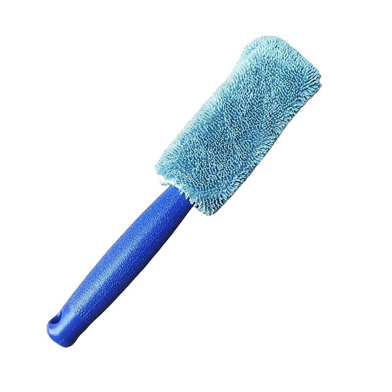 Spazzola per Pulizia Auto Portatile Peluche per Pneumatici e Cerchi Accessori per la Cura dell'Auto Spazzola Multifunzione Spazzola per Pulizia Ruote Auto