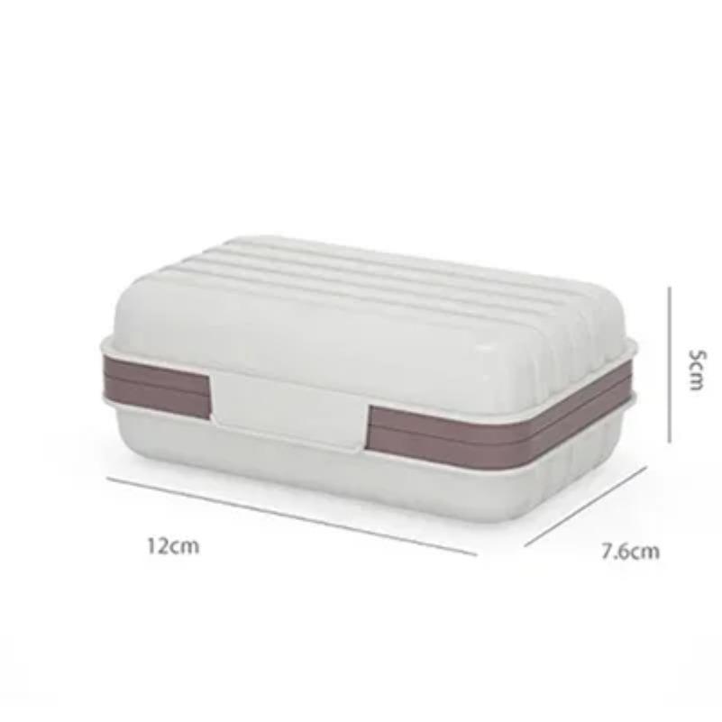

1PC Bathroom Soap Dish With Lid Home Plastic Soap Box Leak-Proof Keeps Soap Dry Dish Travel Essentials