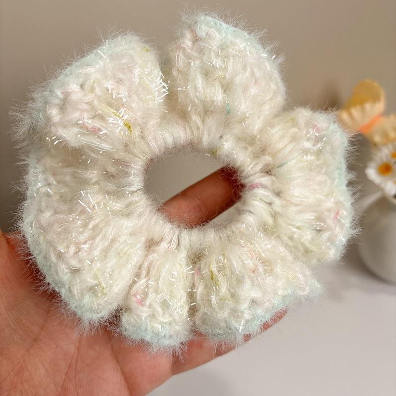 

Новый стиль, мохер, повязка на голову ручной работы, женская, милая, повязка на голову с хвостиком, милый контрастный цвет, атмосферный аксессуар для волос синий