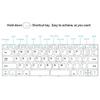 Rechargeable Bluetooth Keyboard Mini Foldable Keyboard Wireless Folding Keyboard  Notebook