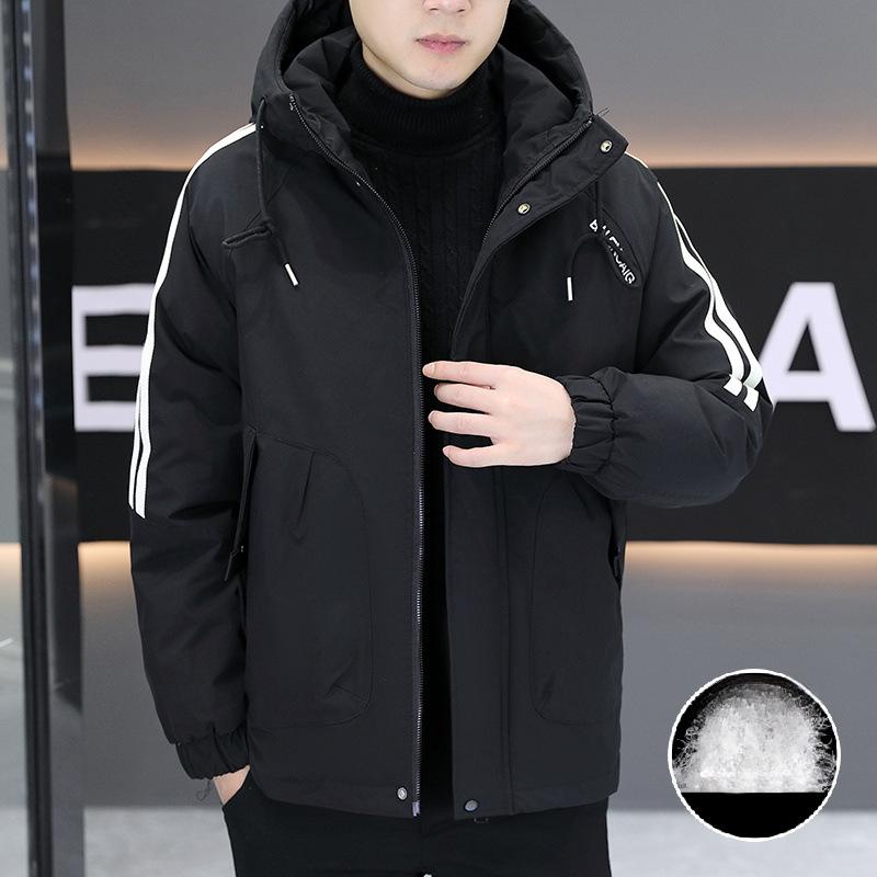 Winter Men's Thickened Hooded Warm New Casual Fashion Jacket