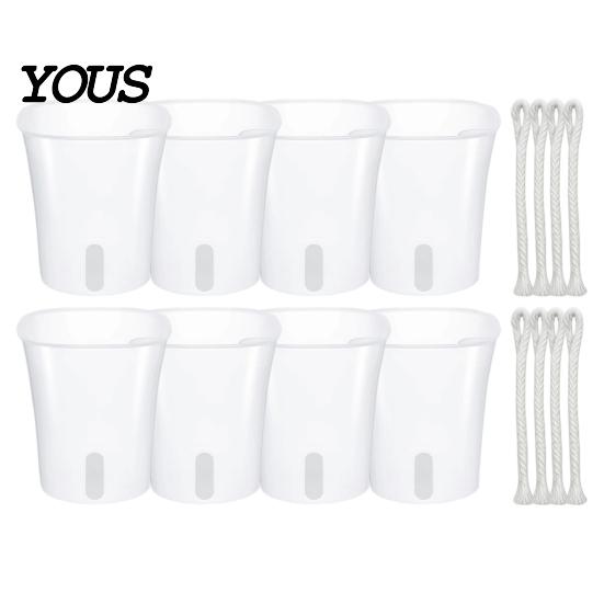 Self Watering Pots for Indoor Plants Plant Plants, Small Planters with Water Level Indicator, Clear Gardening Pothos Inner Cup, Drainage