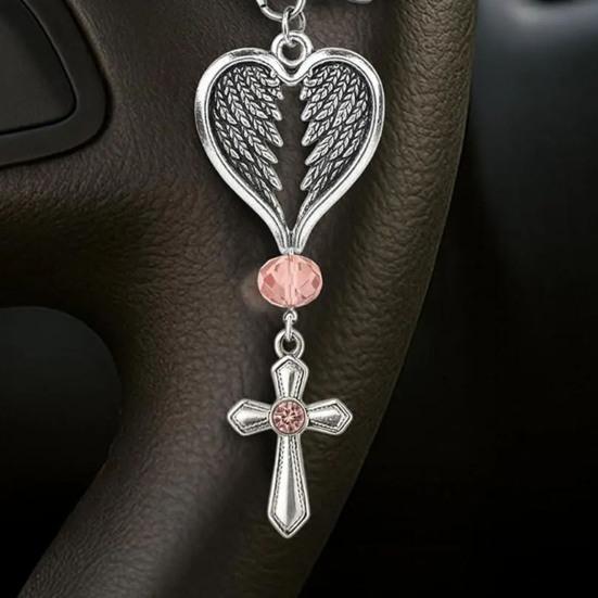 Baptism Rosary Catholic Mini Rosary Angel Wings Rosary Beads Finger Rosaries