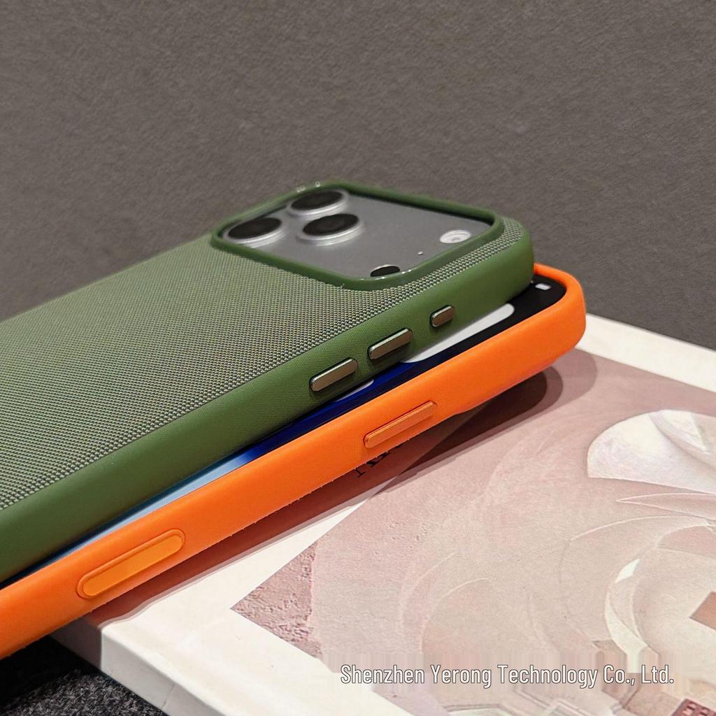 iPhone 17 Pro Max Magnetic Tech Fabric Case with AI Camera Button for Apple 16/15