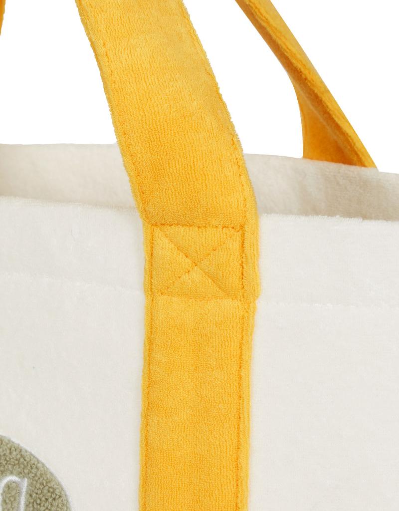 Mmlg [Mmlg] Terry Tote Bag (Ivory / Yellow)