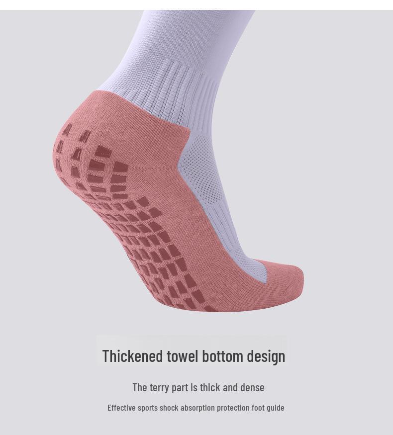 Professionelle Kinder-Overknee-Fußballsocken, Herren-/Damen-Frotteesohle, Reine Baumwolle, Modischer Sportstil.