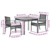 VidaXL 3-Piece Garden Dining Set with Cushions, Patio Table and Chair, Patio Furniture, Outdoor Furniture, 3213569