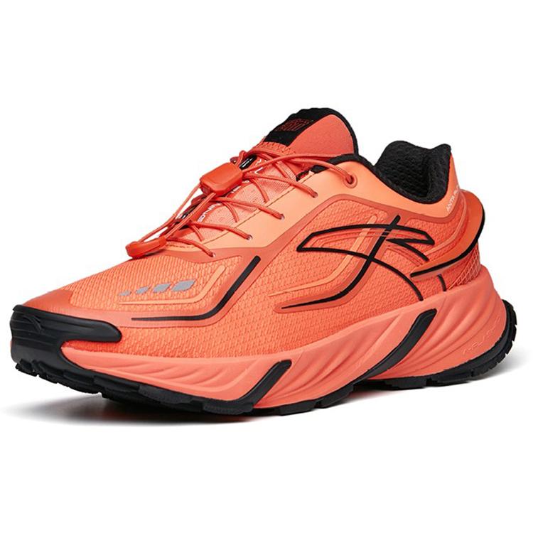 New Anta Cushioning Anti-Slip Wear-Resistant Breathable Height Increasing Low-Top Running Shoes Men's Orange Black 112145525-2