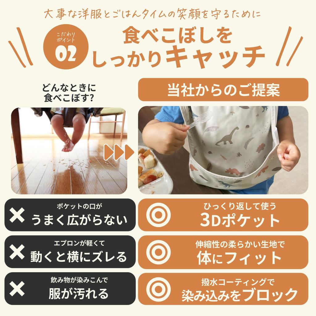 Mealtime Designed by Nursery Soft Suitable for 3D Machine Includes Name Tag [Ufa] Apron, Teachers, Material, Daycare, Pocket, Washable, (Flower)